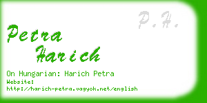 petra harich business card